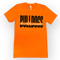 Neon Orange Burkburnett Bulldogs Soft Tee