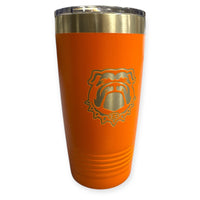 Tumbler With Bulldog Logo Etched