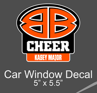 Burkburnett Cheer Car Decal