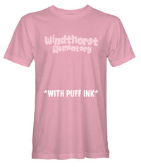 Windthorst Elementary Bubbly Font Puff Print Tee