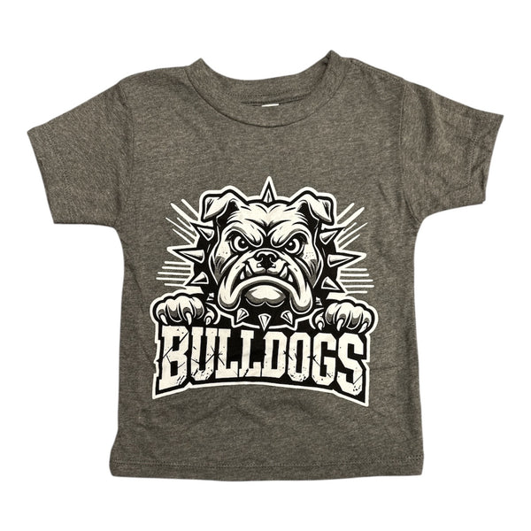 Youth and Toddler Gray Bulldogs Tee
