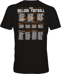 Burkburnett Bulldogs Football Roster Tees