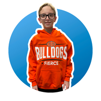 Fierce Bulldog Orange Hoodie