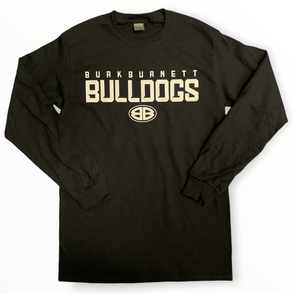 Burkburnett Bulldogs Black Long-sleeved Tee