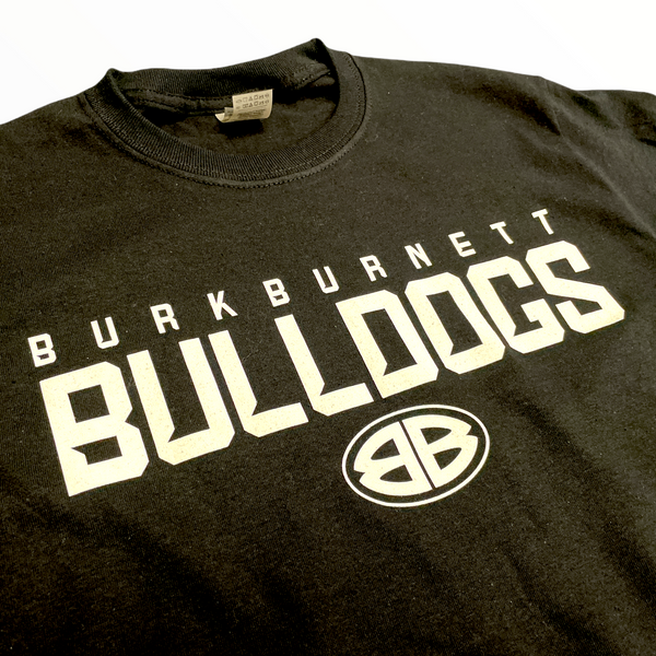 Burkburnett Bulldogs Black Long-sleeved Tee