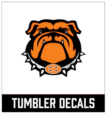 Bulldog Tumbler Decal