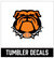 Bulldog Tumbler Decal