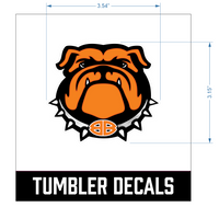 Bulldog Tumbler Decal