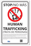 TEA Human Trafficking Aluminum Sign