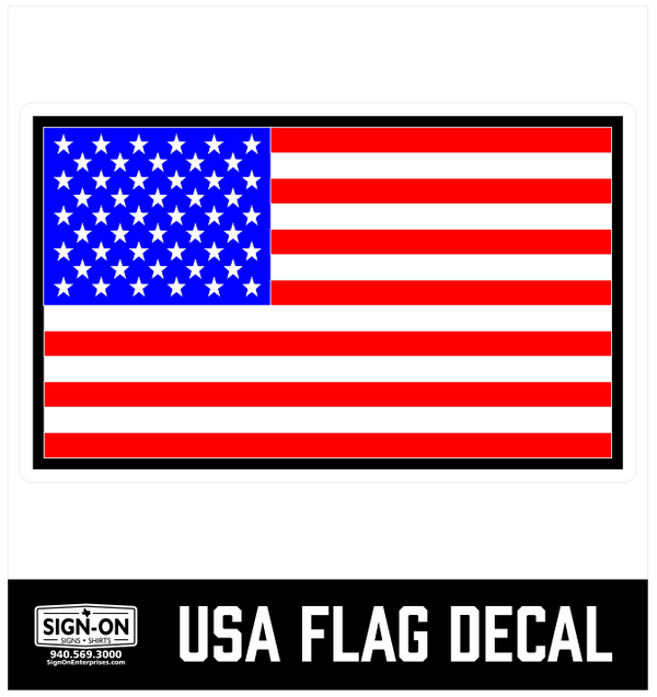 USA Flag Decal
